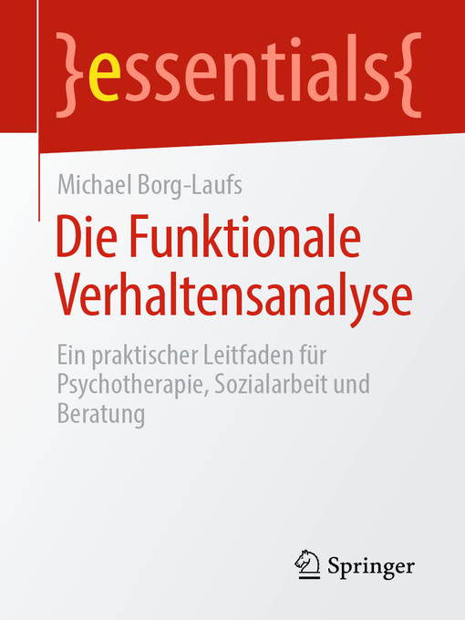 Title details for Die Funktionale Verhaltensanalyse by Michael Borg-Laufs - Available